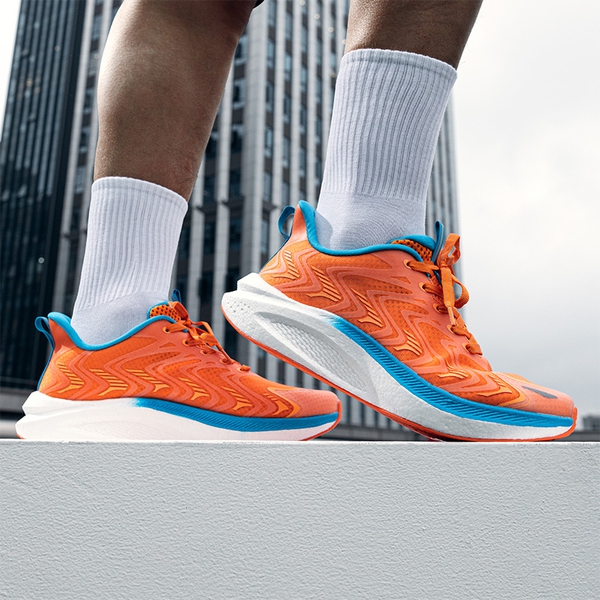 [FlyLife] Men's Lightweight Running Sneakers - ORANGE - 6